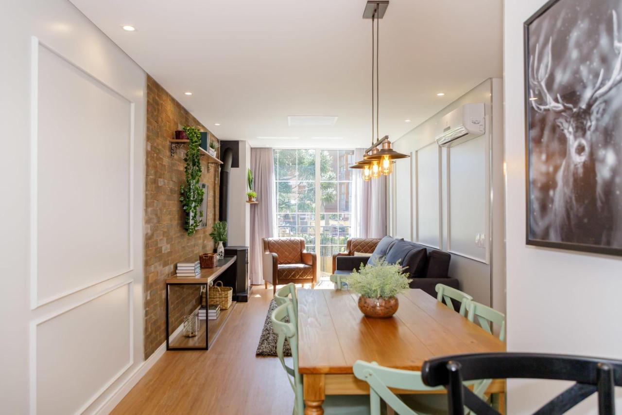 Novo Maravilhoso Apartamento No Centro - Gramado Lägenhet Exteriör bild